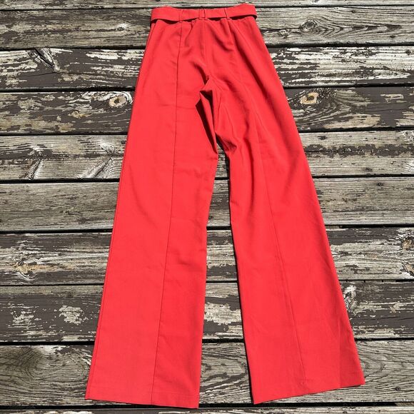 Lovers & Friends Revolve Angeli Wide Leg High Rise Pants XS Belted Office Chic - Picture 6 of 12